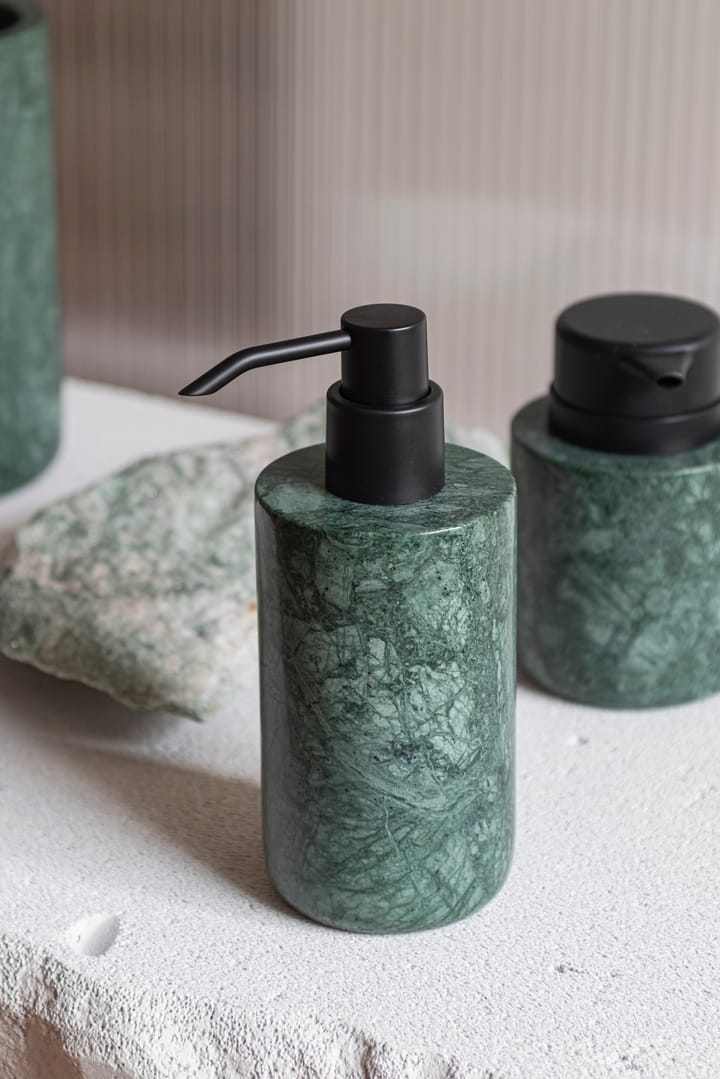 Marble sæbedispenser 17,5 cm, Dark forest Mette Ditmer