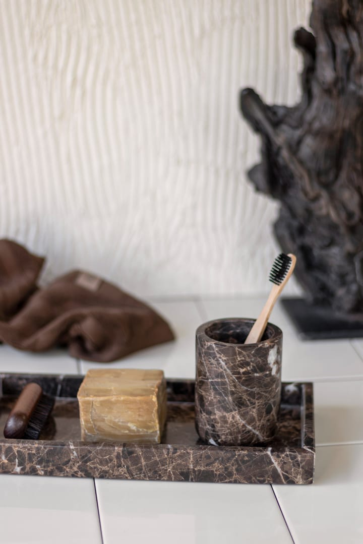 Marble tandkrus 10 cm, Brun Mette Ditmer