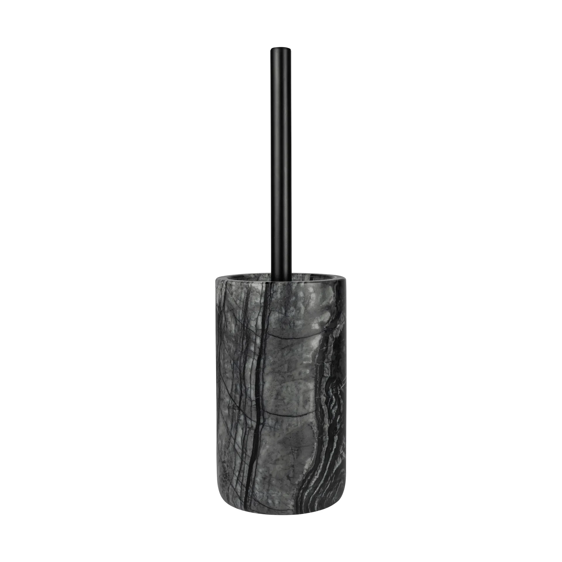 Marble toiletbørste 36 cm, Sort-grå Mette Ditmer