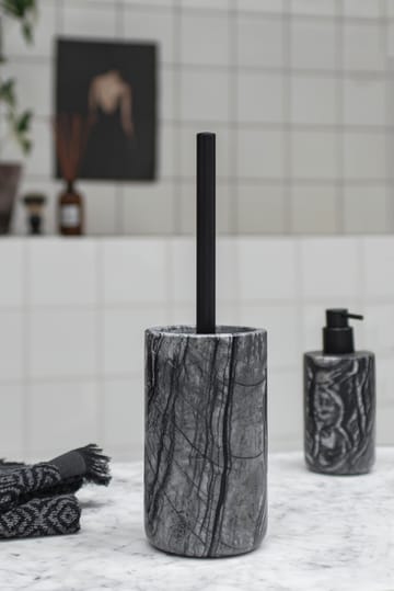 Marble toiletbørste 36 cm - Sort/Grå - Mette Ditmer