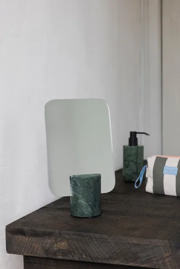 Marmor bordsspejl - Dark forest, 30 cm - Mette Ditmer