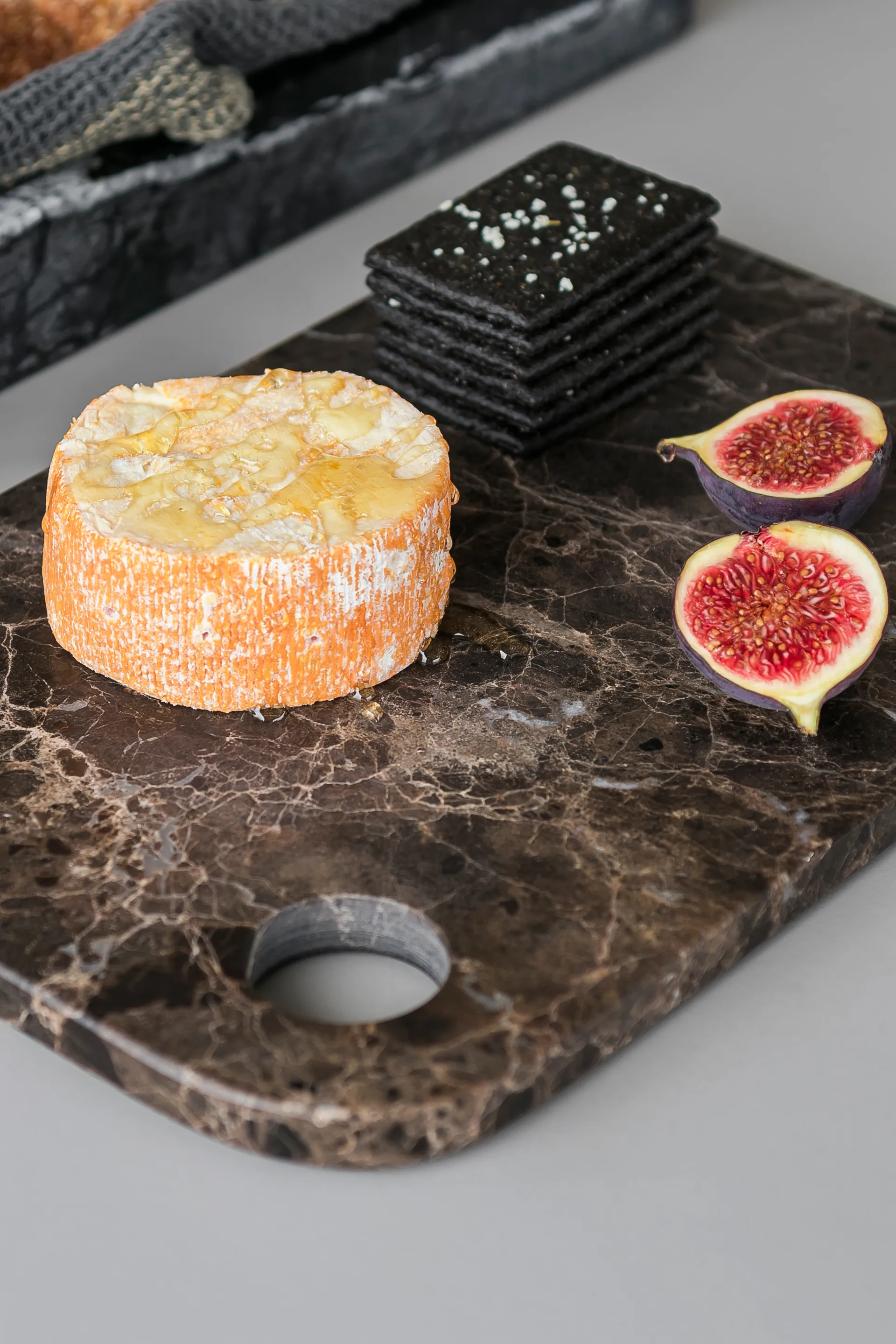 Marmor serveringsbakke medium 20x30 cm, Brown Mette Ditmer