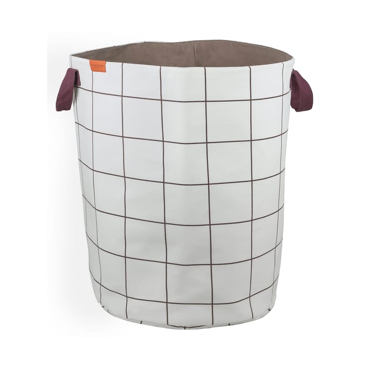 Mesh vasketøjskurv Ø40x50 cm, Brown-Off-white Mette Ditmer