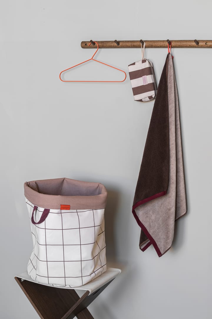 Mesh vasketøjskurv Ø40x50 cm, Brown-Off-white Mette Ditmer