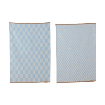 Mini-Max køkkenhåndklæde 2-pak - Blue (blå), 50x70 cm - Mette Ditmer