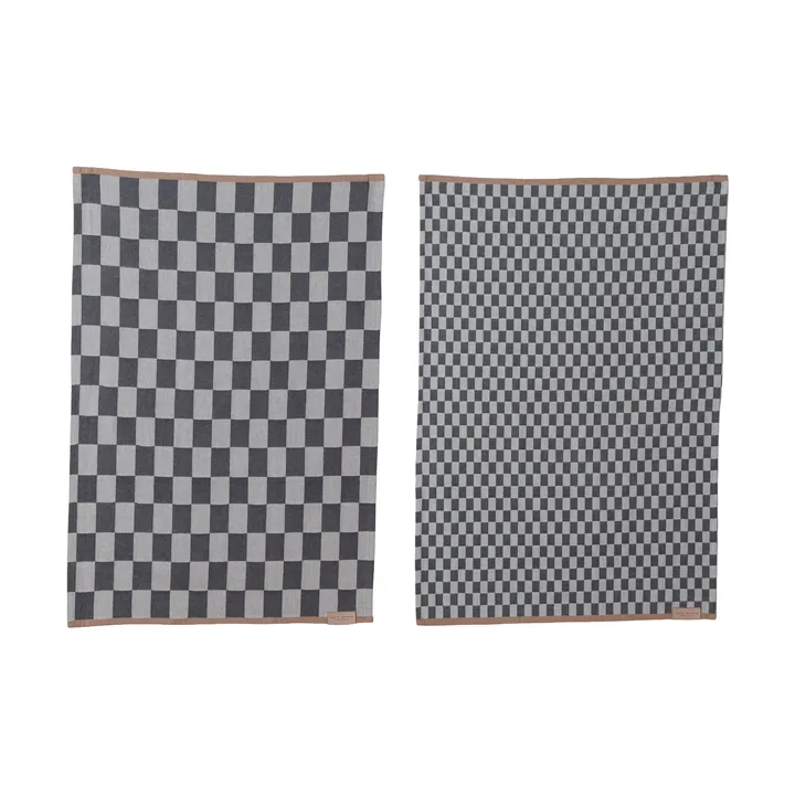 Mini-Max køkkenhåndklæde 2-pak - Grey (grå), 50x70 cm - Mette Ditmer