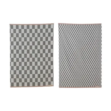 Mini-Max køkkenhåndklæde 2-pak - Grey (grå), 50x70 cm - Mette Ditmer