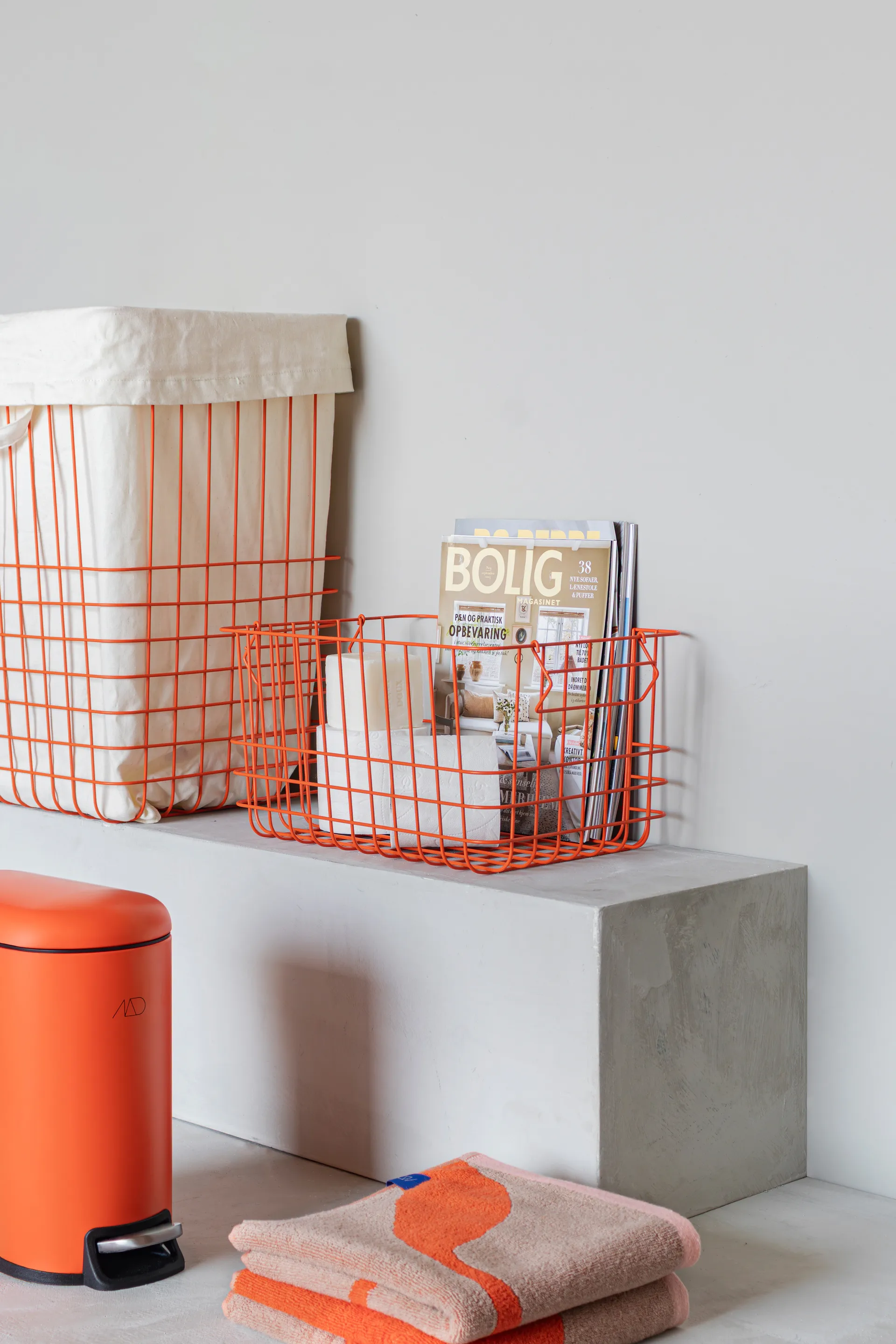 Mini-Walther pedalspand 5 L, Orange Mette Ditmer