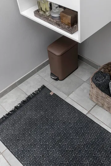 Morocco bademåtte 50x80 cm - Black/Grey - Mette Ditmer