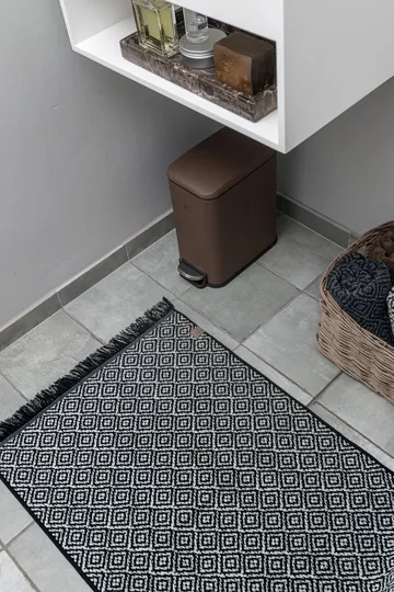 Morocco bademåtte 50x80 cm - Black/White - Mette Ditmer