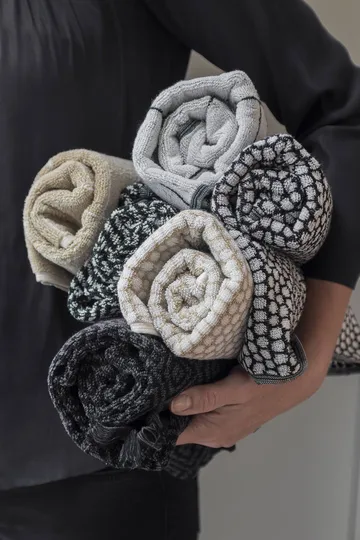 Morocco bademåtte 50x80 cm - Black/White - Mette Ditmer