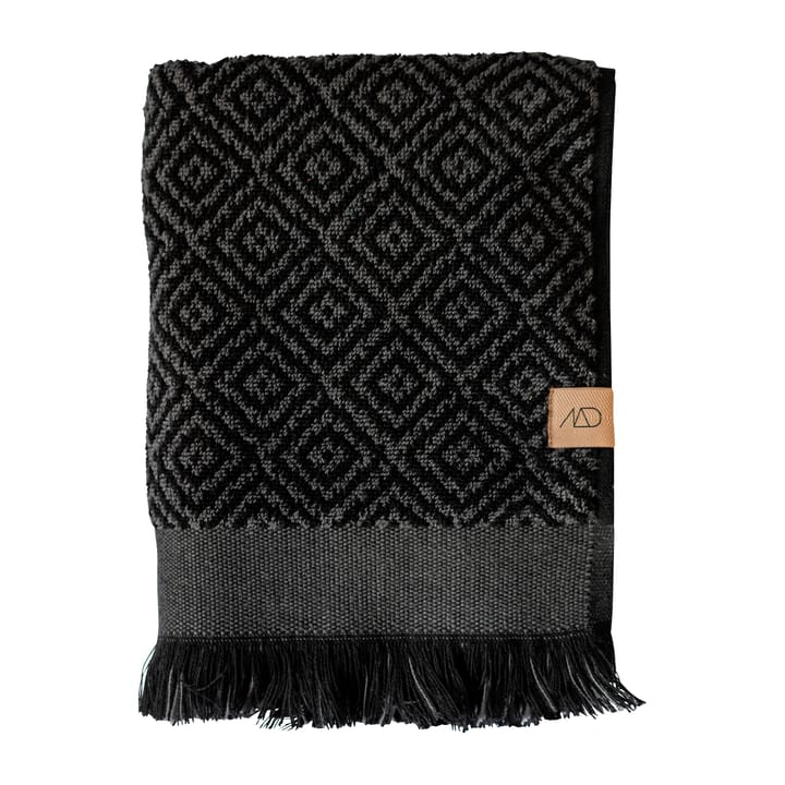 Morocco håndklæde 50x95 cm - Black/Grey - Mette Ditmer