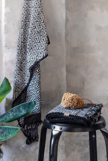 Morocco håndklæde 70x140 cm - Black/White - Mette Ditmer
