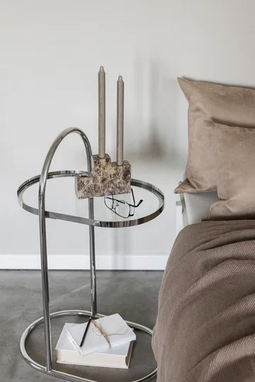 Moves sidebord - Chrome, 34,5×51×76,5 cm - Mette Ditmer