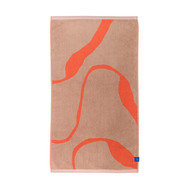 Nova Arte badehåndklæde 70x133 cm - Latte/Orange - Mette Ditmer