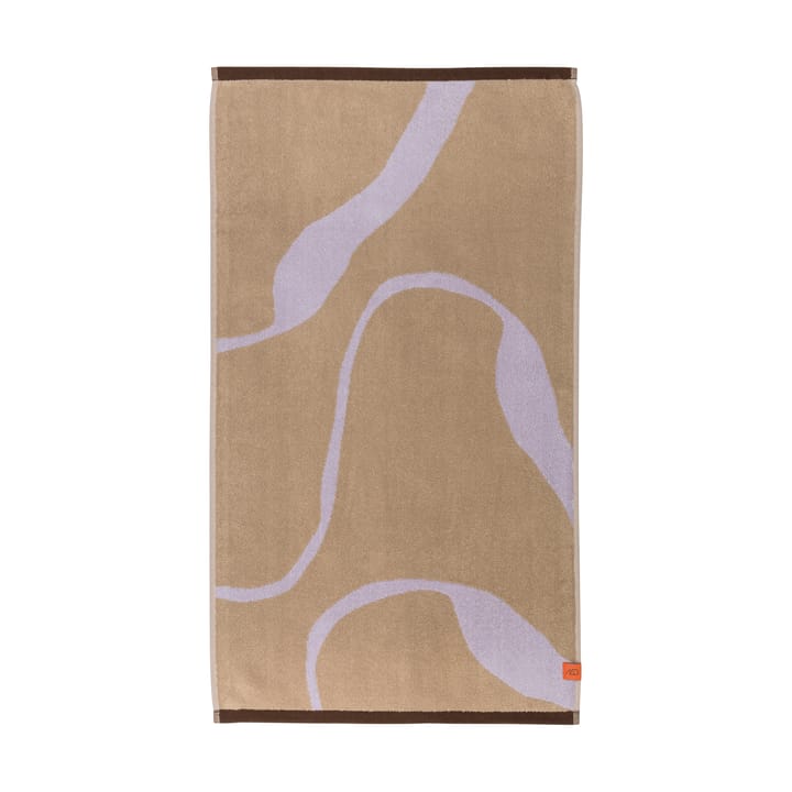 Nova Arte badehåndklæde 70x133 cm - Sand/Lilac - Mette Ditmer