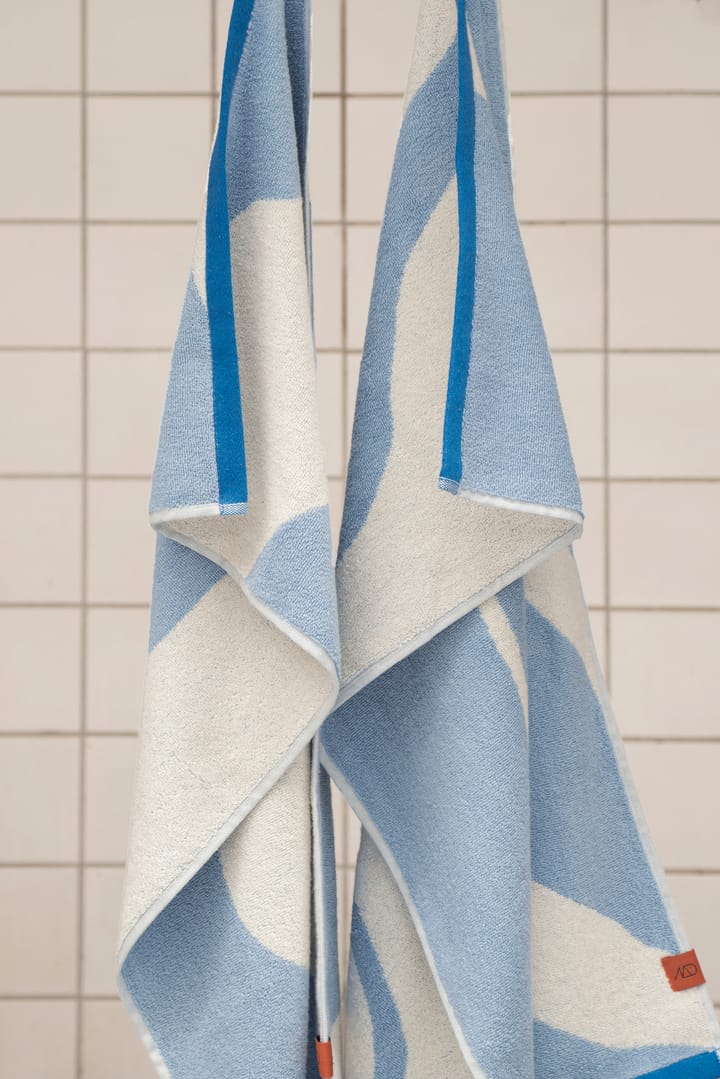 Nova Arte gæstehåndklæde 40x55 cm 2-pak, Light blue/Offwhite Mette Ditmer