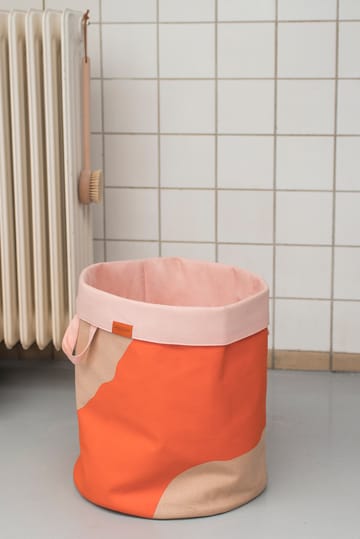 Nova Arte vasketøjskurv 40x40x50 cm - Latte/Orange - Mette Ditmer