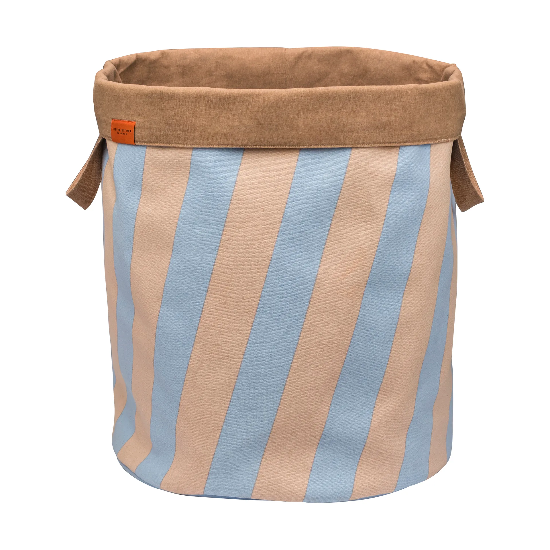 Nova Arte vasketøjskurv 40x40x50 cm, Light blue/Powder rose Mette Ditmer