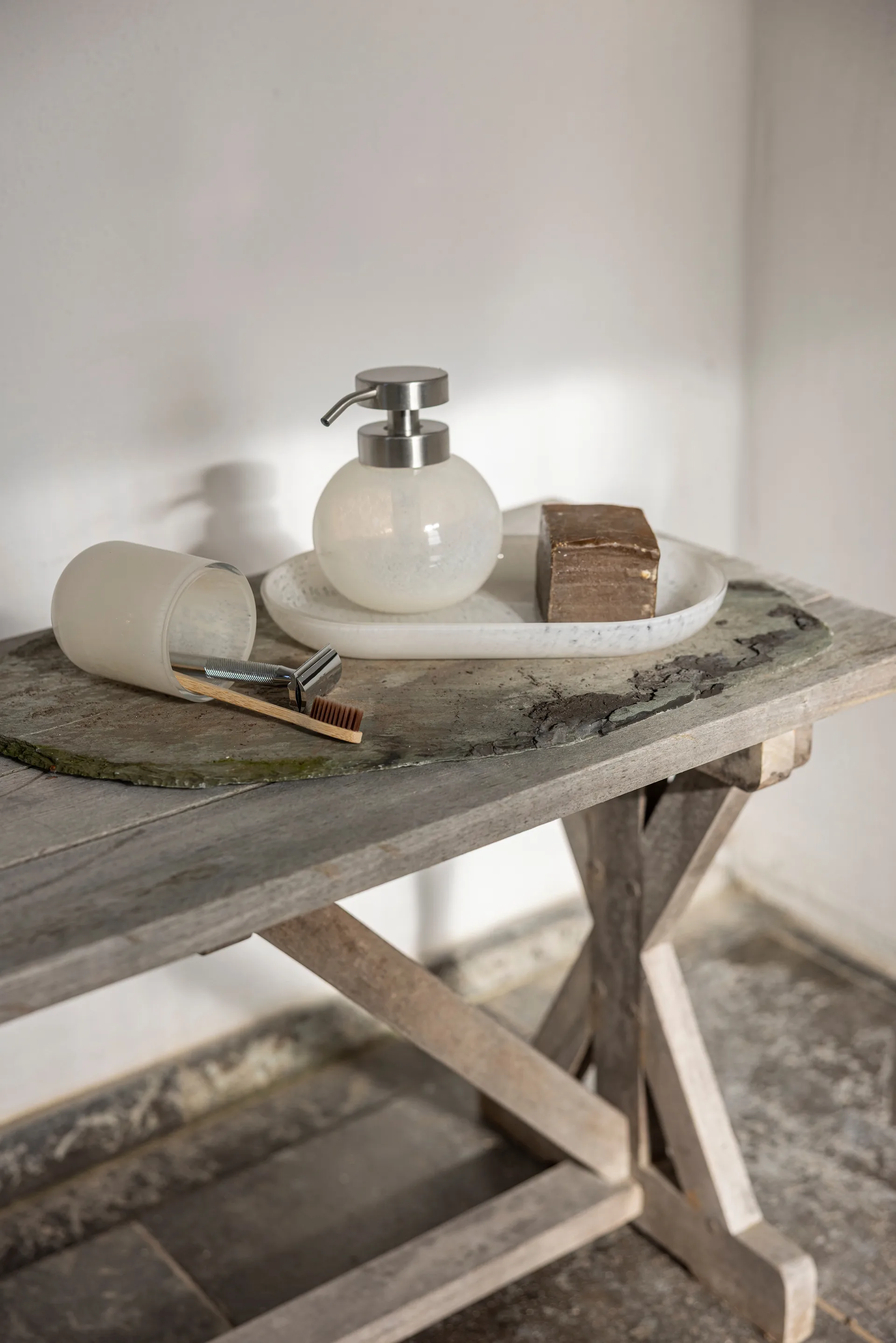 Opal bakke, Linen, 14x25,5 cm Mette Ditmer