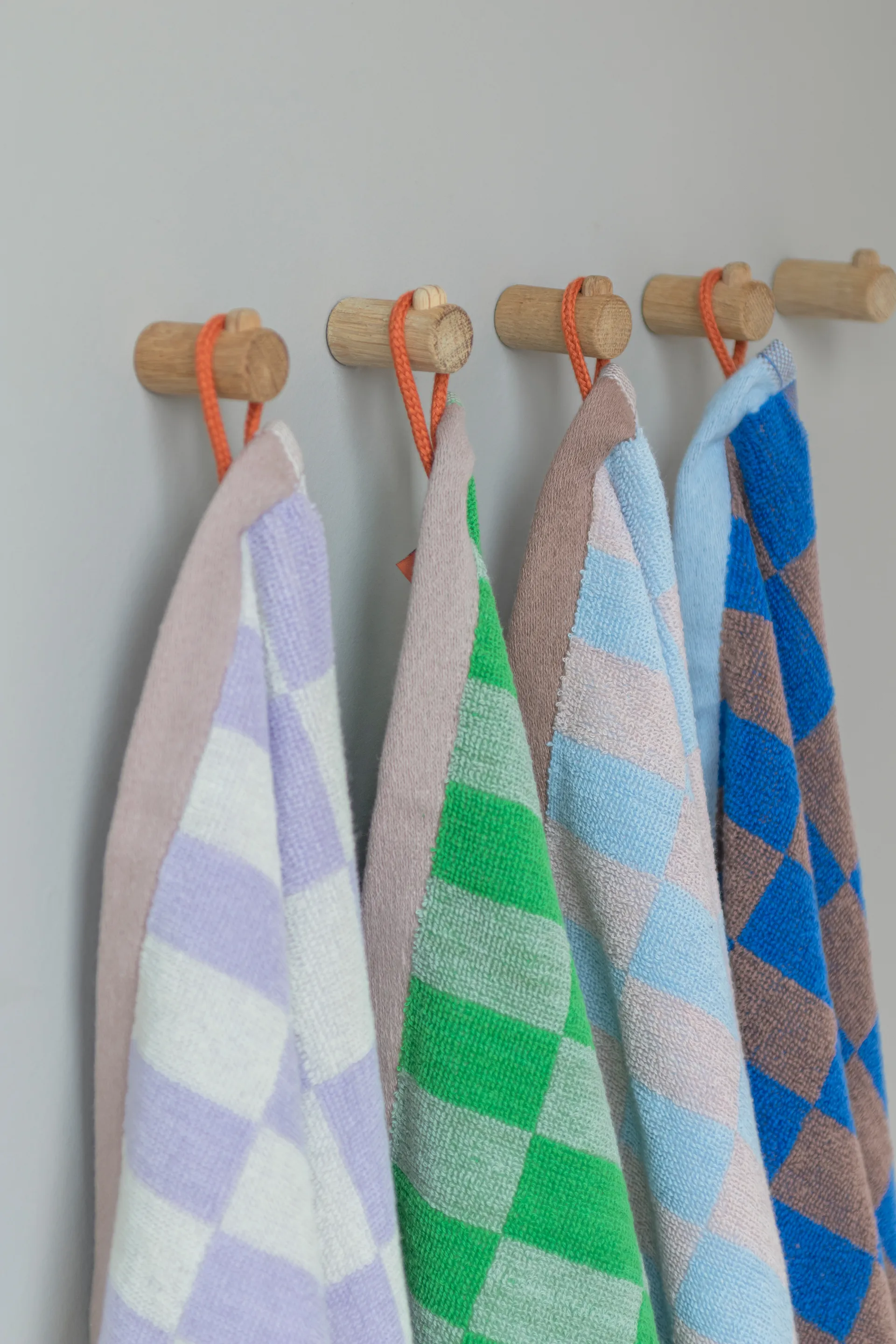 Retro gæstehåndklæde 40x55 cm 2-pak, Light blue Mette Ditmer