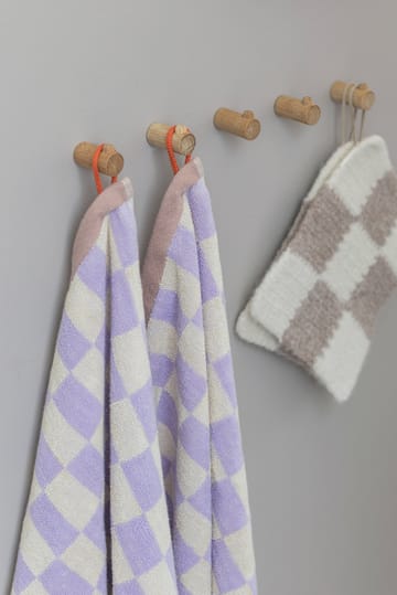 Retro gæstehåndklæde 40x55 cm 2-pak - Lilac - Mette Ditmer