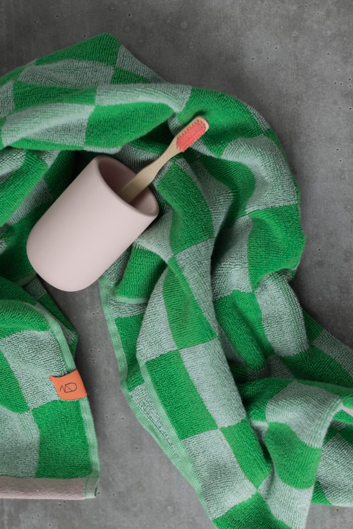Retro gæstehåndklæde 50x90 cm, Classic green Mette Ditmer
