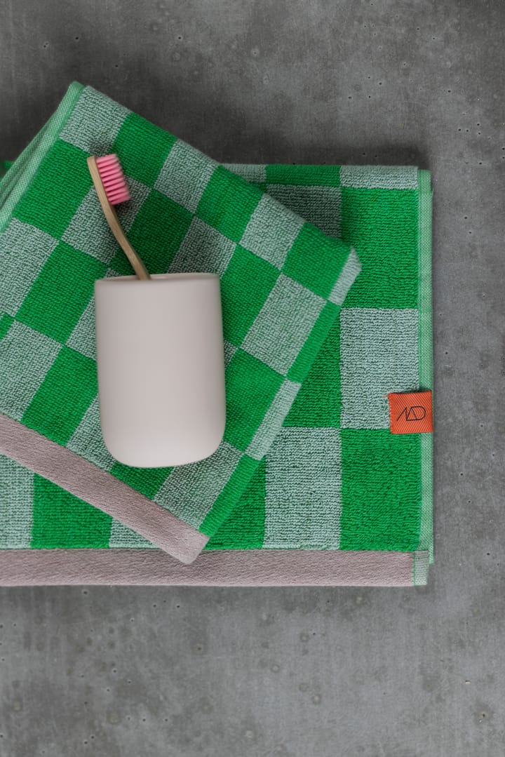 Retro gæstehåndklæde 50x90 cm, Classic green Mette Ditmer