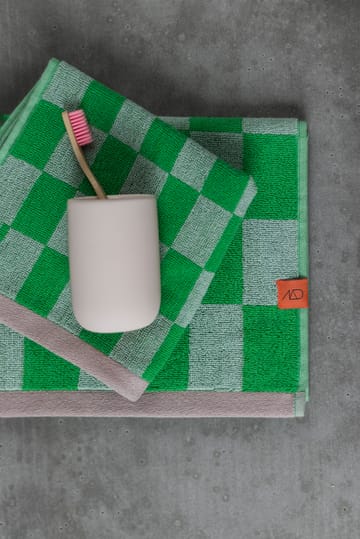 Retro gæstehåndklæde 50x90 cm - Classic green - Mette Ditmer