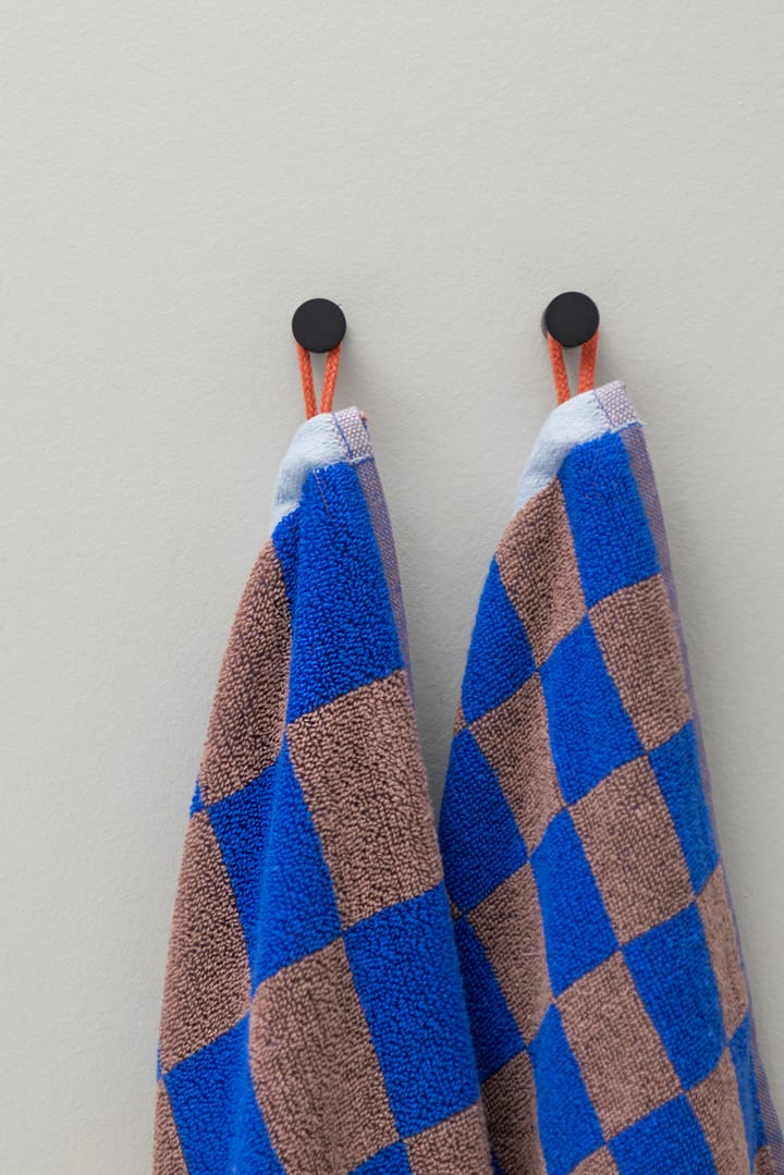 Retro gæstehåndklæde 50x90 cm, Cobalt Mette Ditmer