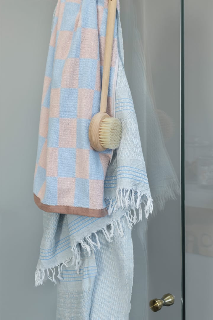 Retro gæstehåndklæde 50x90 cm, Light blue Mette Ditmer