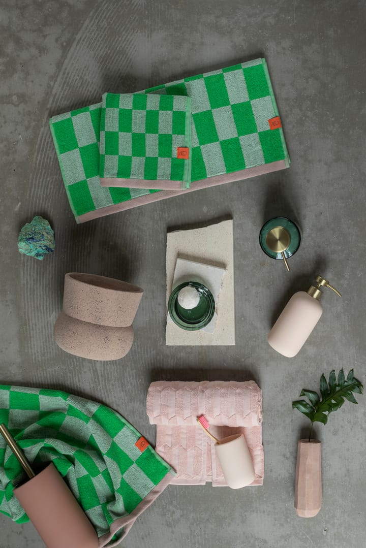Retro håndklæde 70x133 cm, Classic green Mette Ditmer