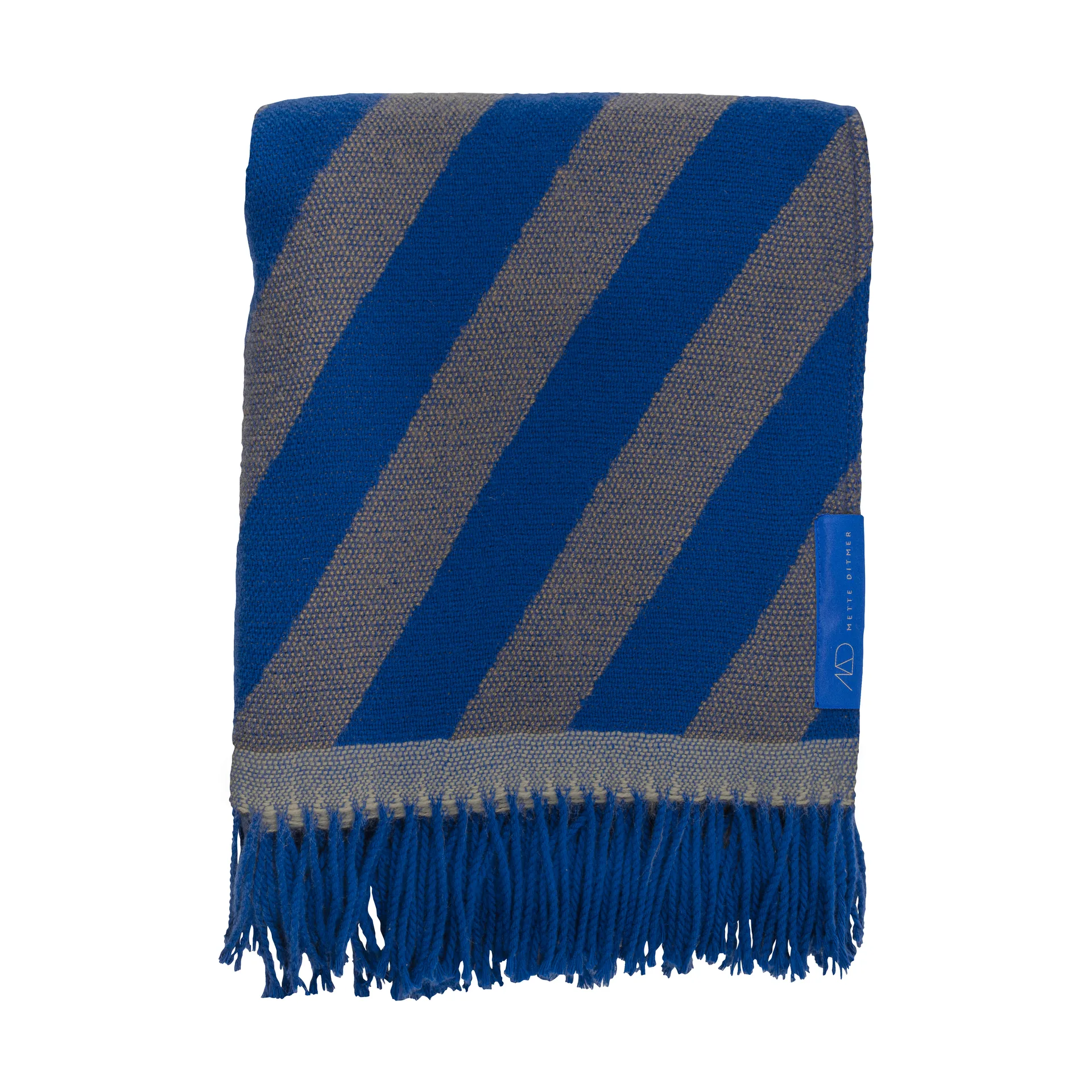 Retro plaid 125x170 cm, Cobalt Mette Ditmer