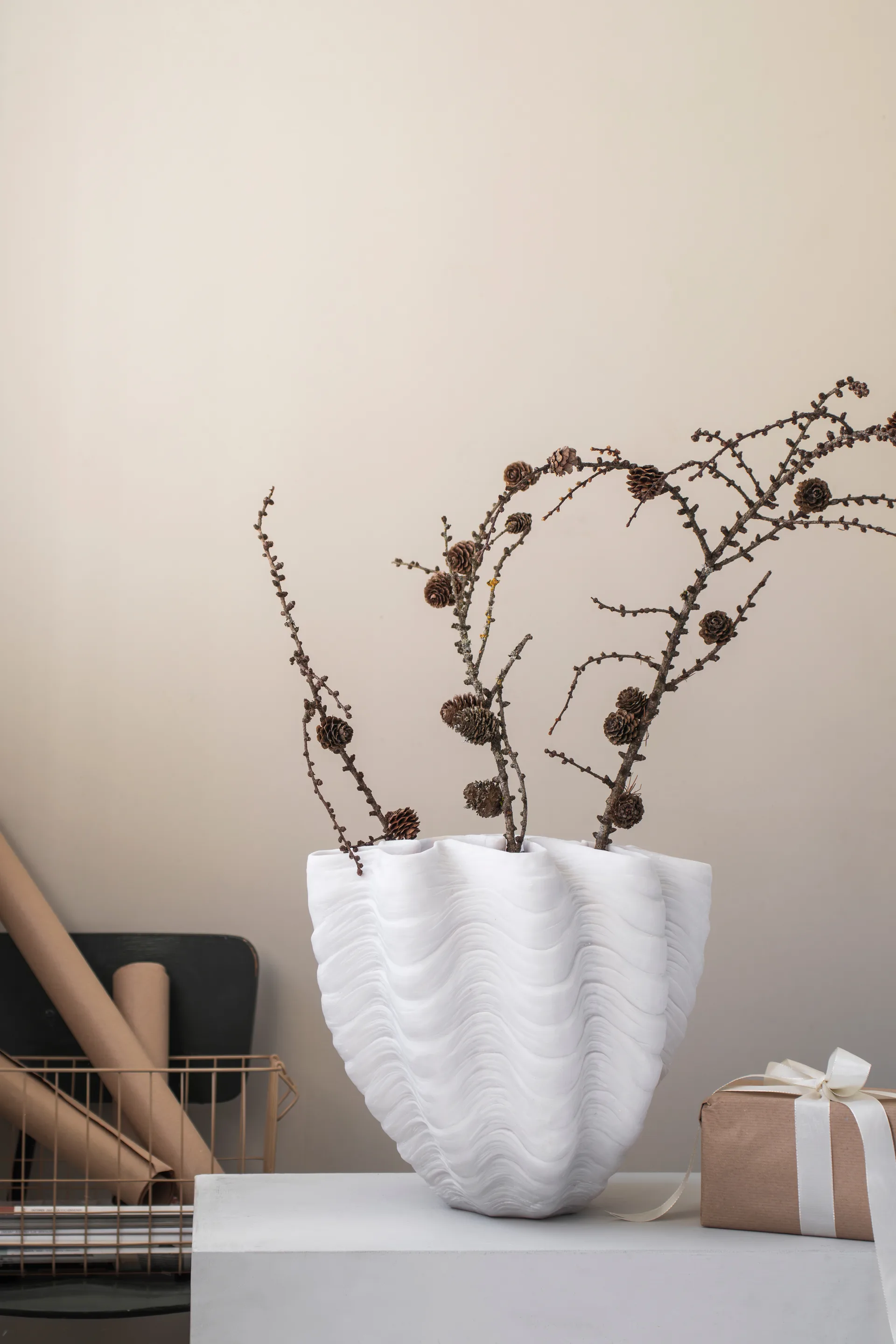 Shell vase, Large, 30 cm Mette Ditmer