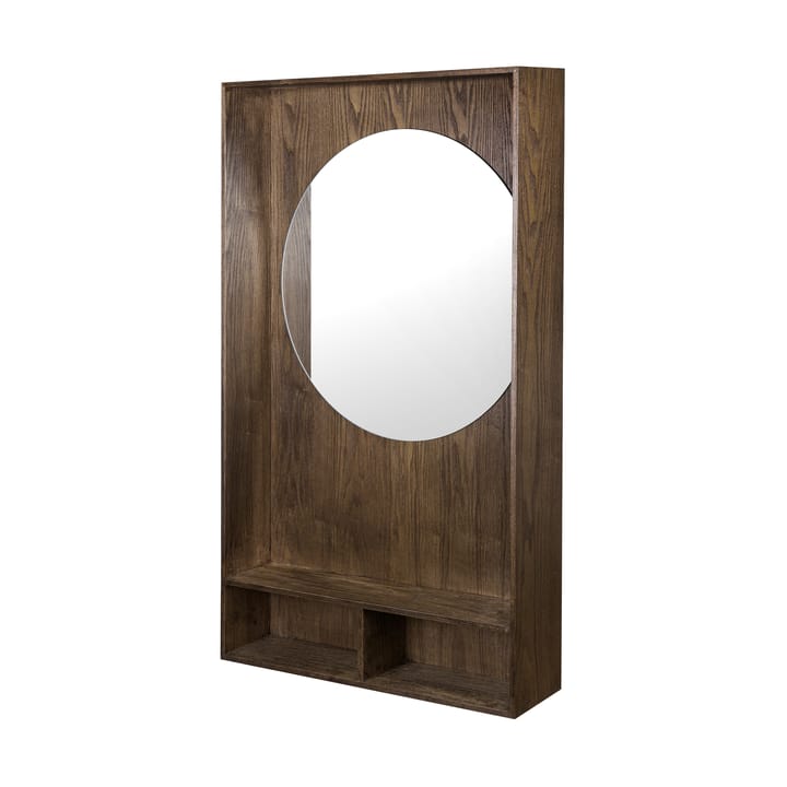 Show-me spejl med hylde large - Dark oiled - Mette Ditmer