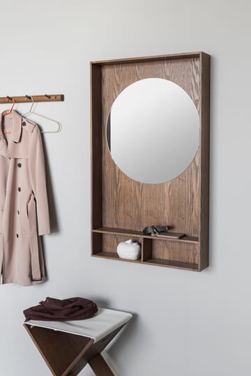 Show-me spejl med hylde large - Dark oiled - Mette Ditmer