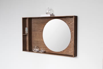 Show-me spejl med hylde large - Dark oiled - Mette Ditmer