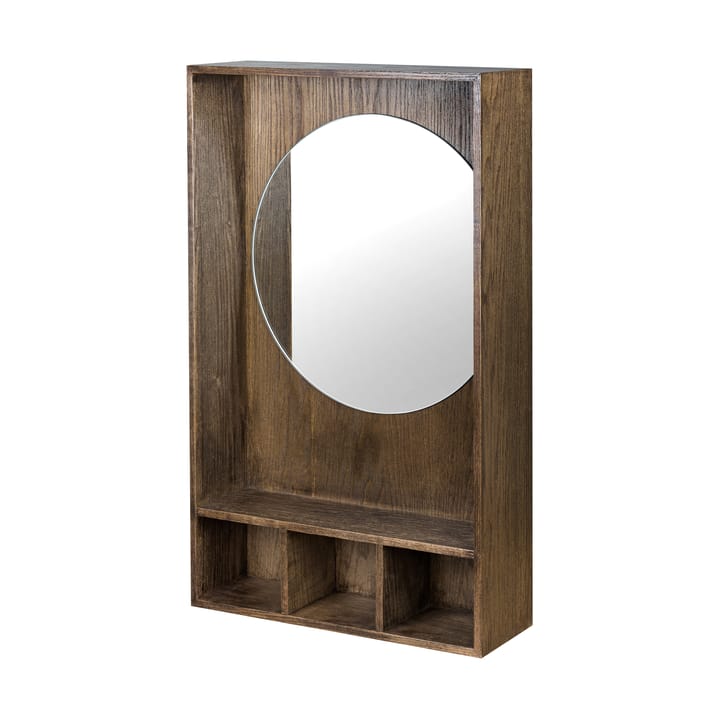 Show-me spejl med hylde small - Dark oiled - Mette Ditmer
