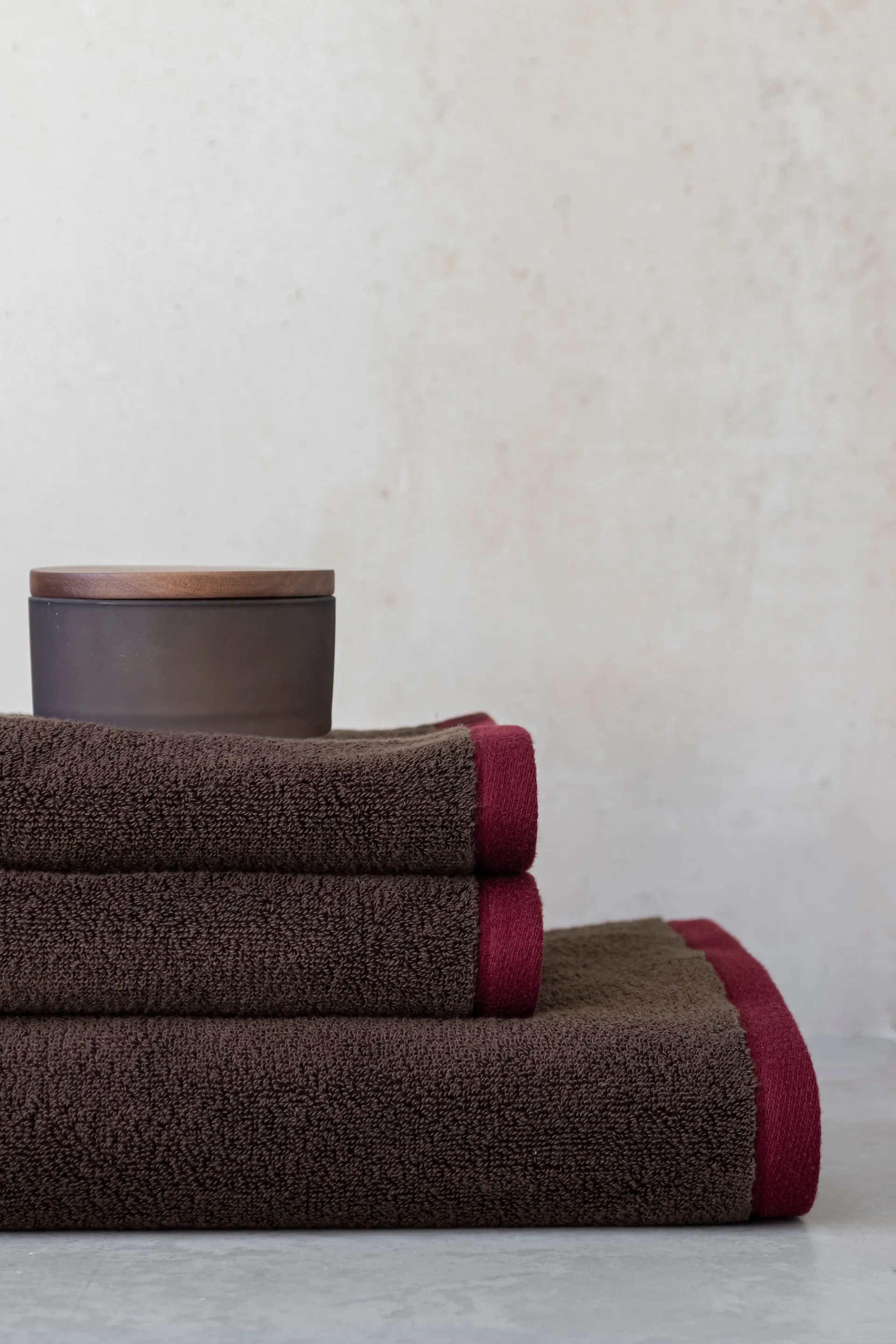 Soft badehåndklæde 70x133 cm, Brown-sand Mette Ditmer