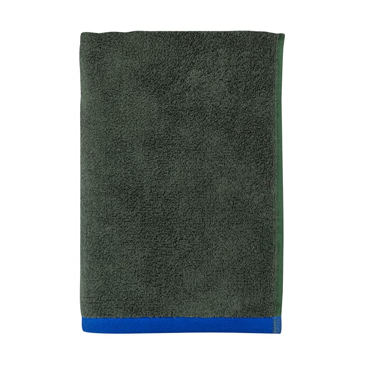 Soft badehåndklæde 70x133 cm, Dark olive-light blue Mette Ditmer