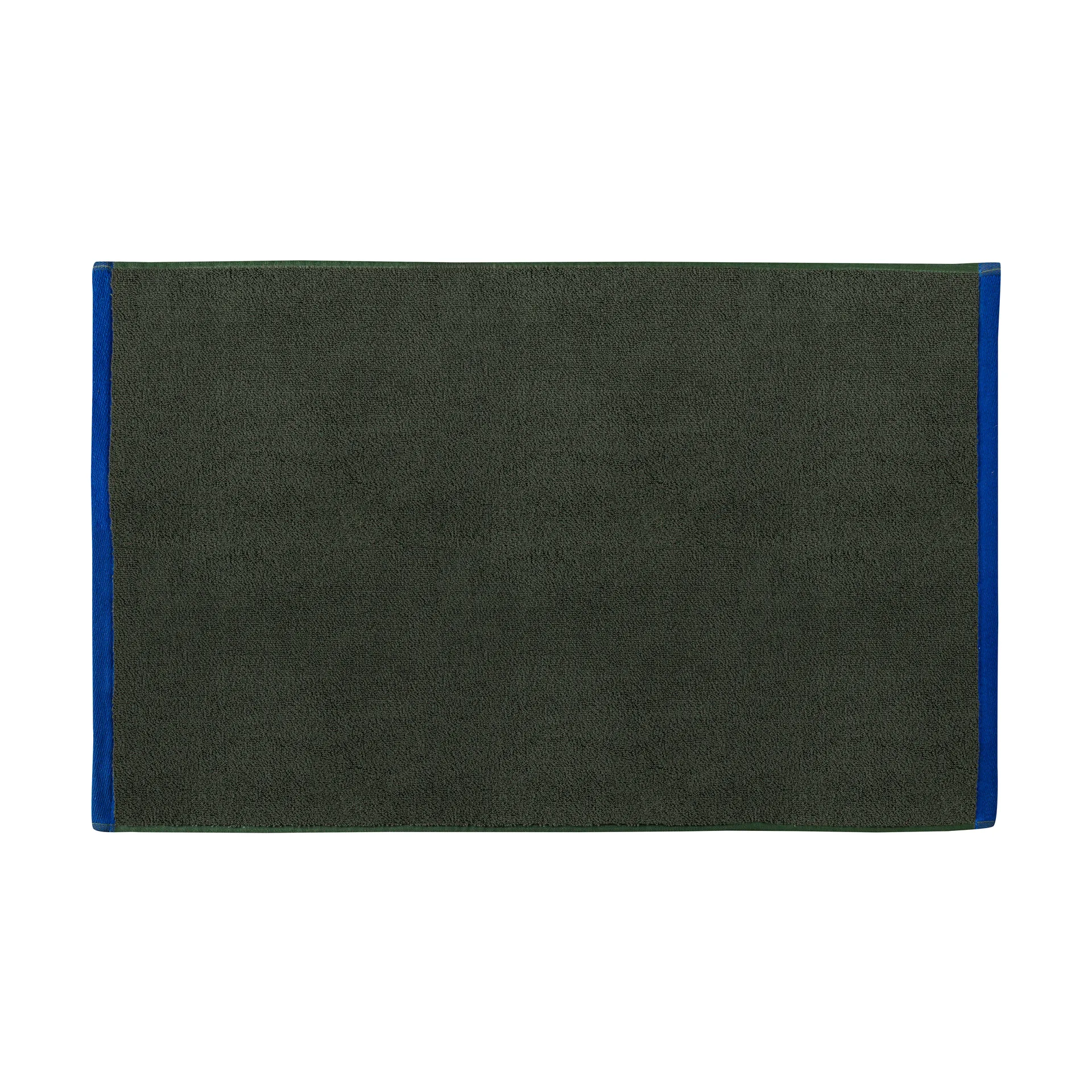 Soft bademåtte 50x80 cm, Dark olive-light blue Mette Ditmer