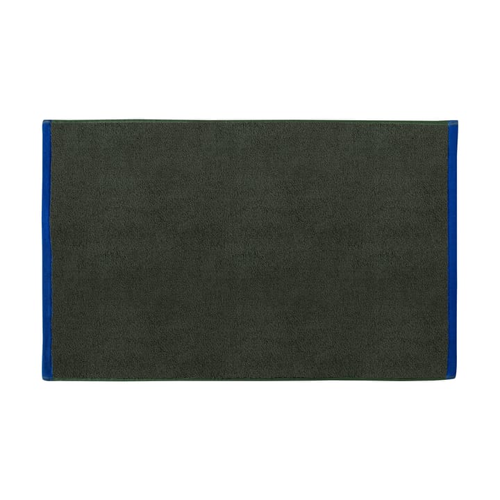 Soft bademåtte 50x80 cm - Dark olive-light blue - Mette Ditmer