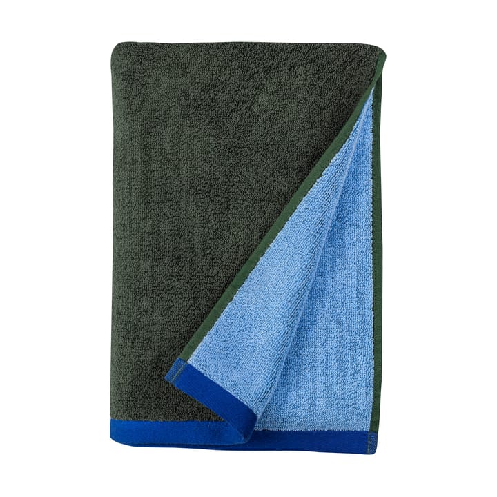 Soft gæstehåndklæde 40x55 cm 2 stk - Dark olive-light blue - Mette Ditmer
