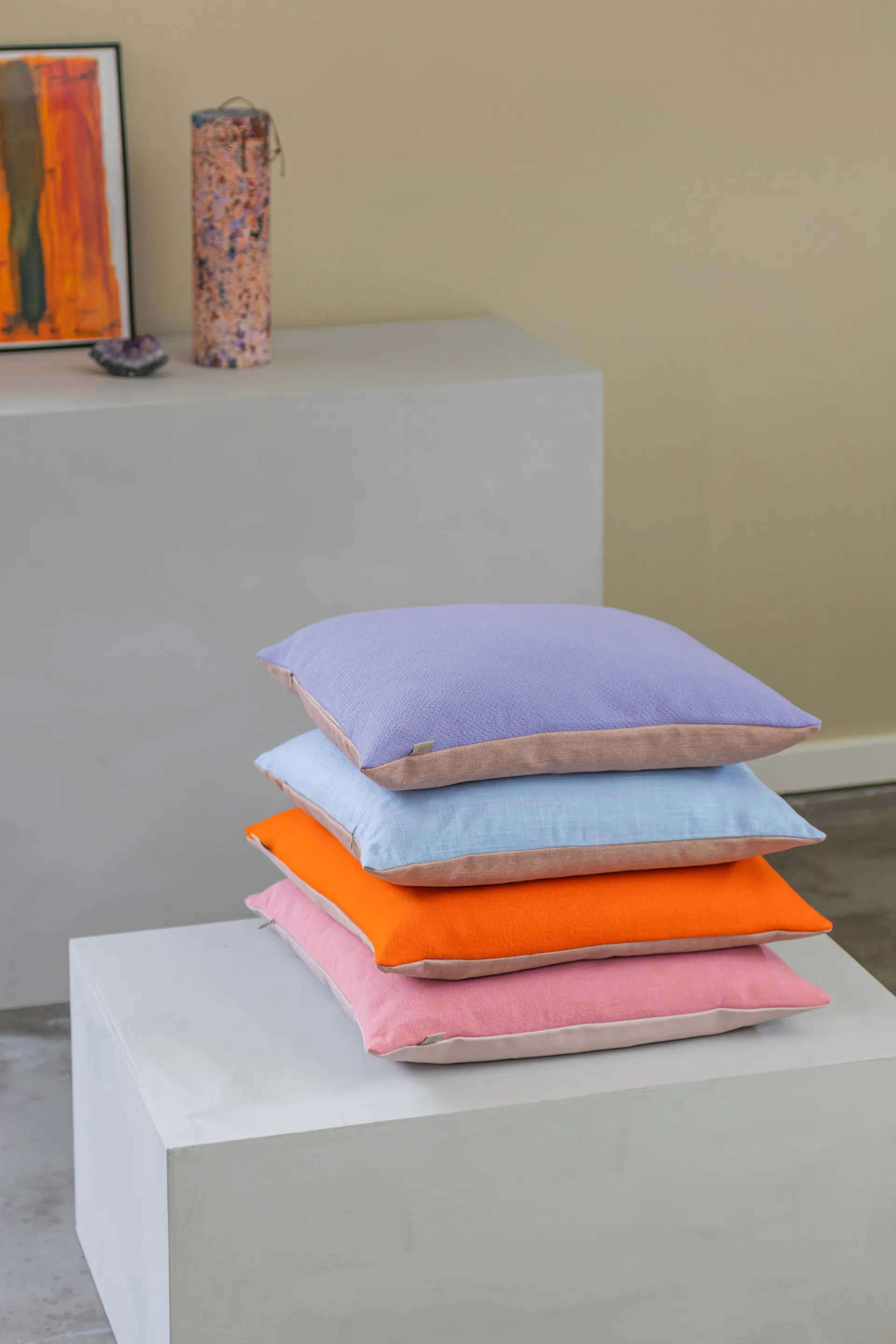 Spectrum pude 50x50 cm, Orange/Peach Mette Ditmer