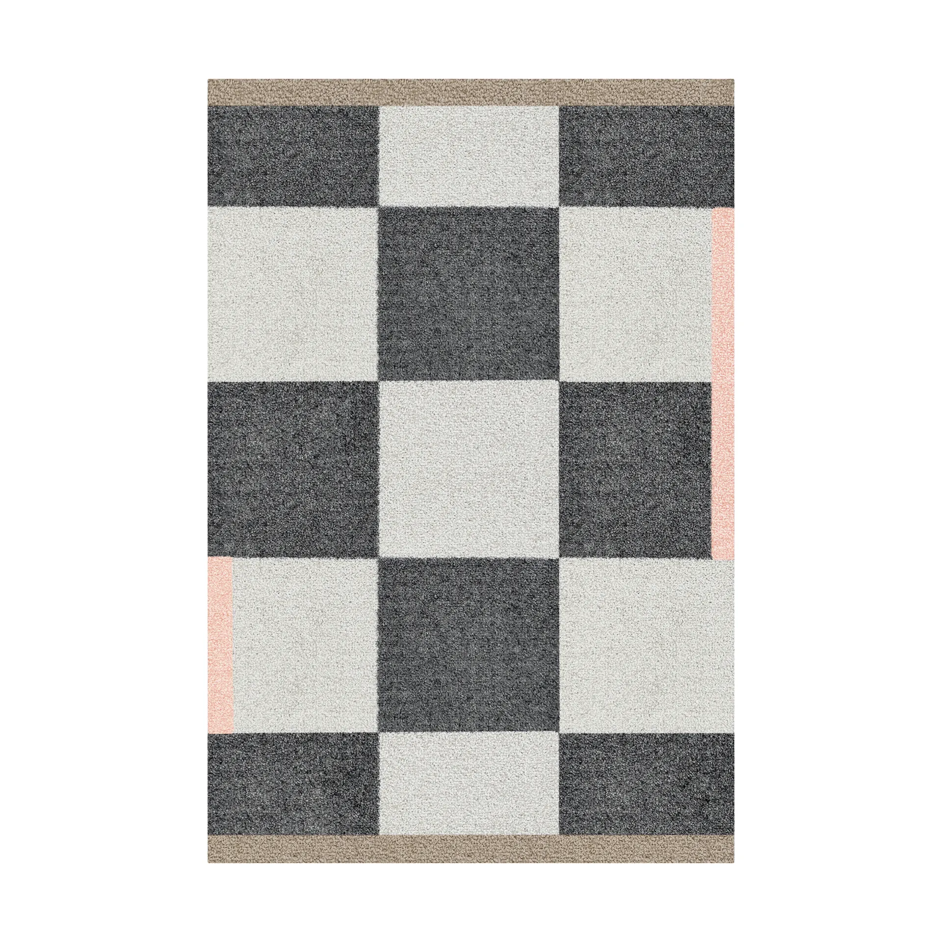 Square all-round dørmåtte, Dark grey, 55x80 cm Mette Ditmer