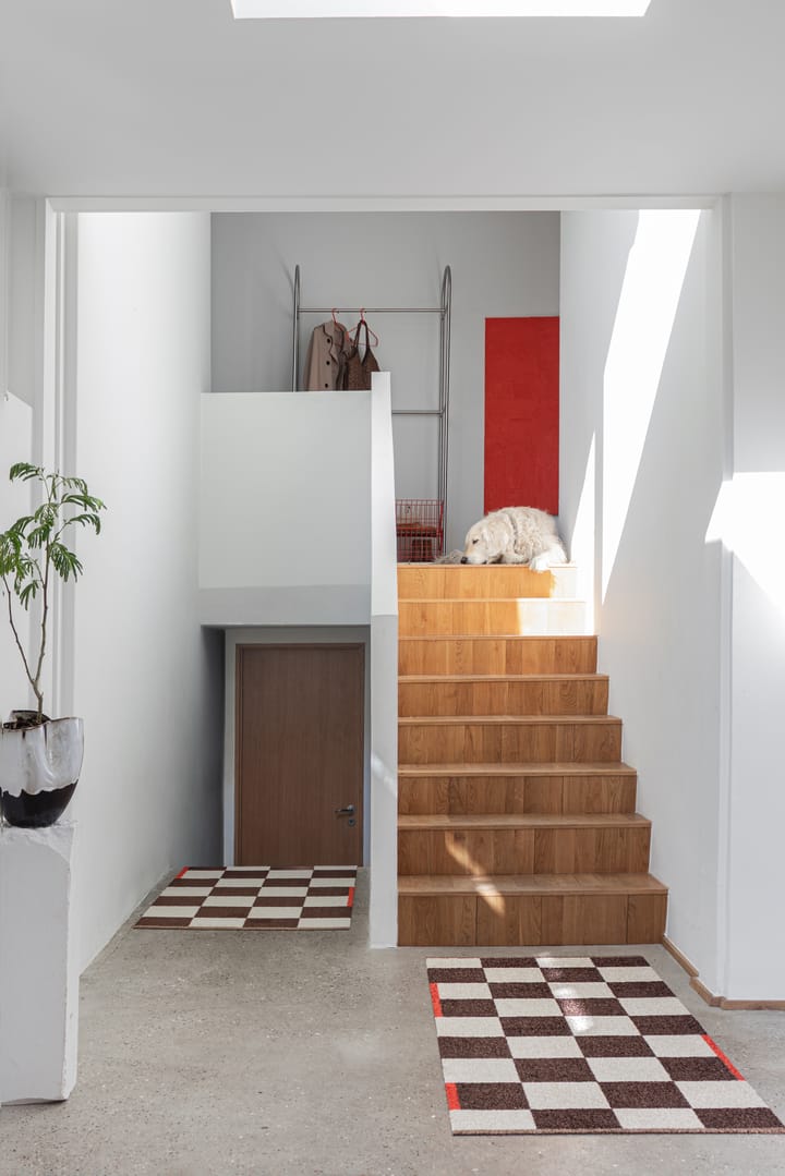 Square all-round tæppe large, Brown Mette Ditmer