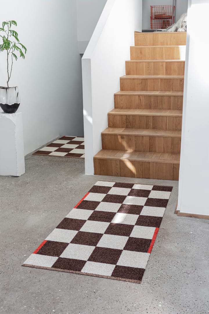 Square all-round tæppe large, Brown Mette Ditmer