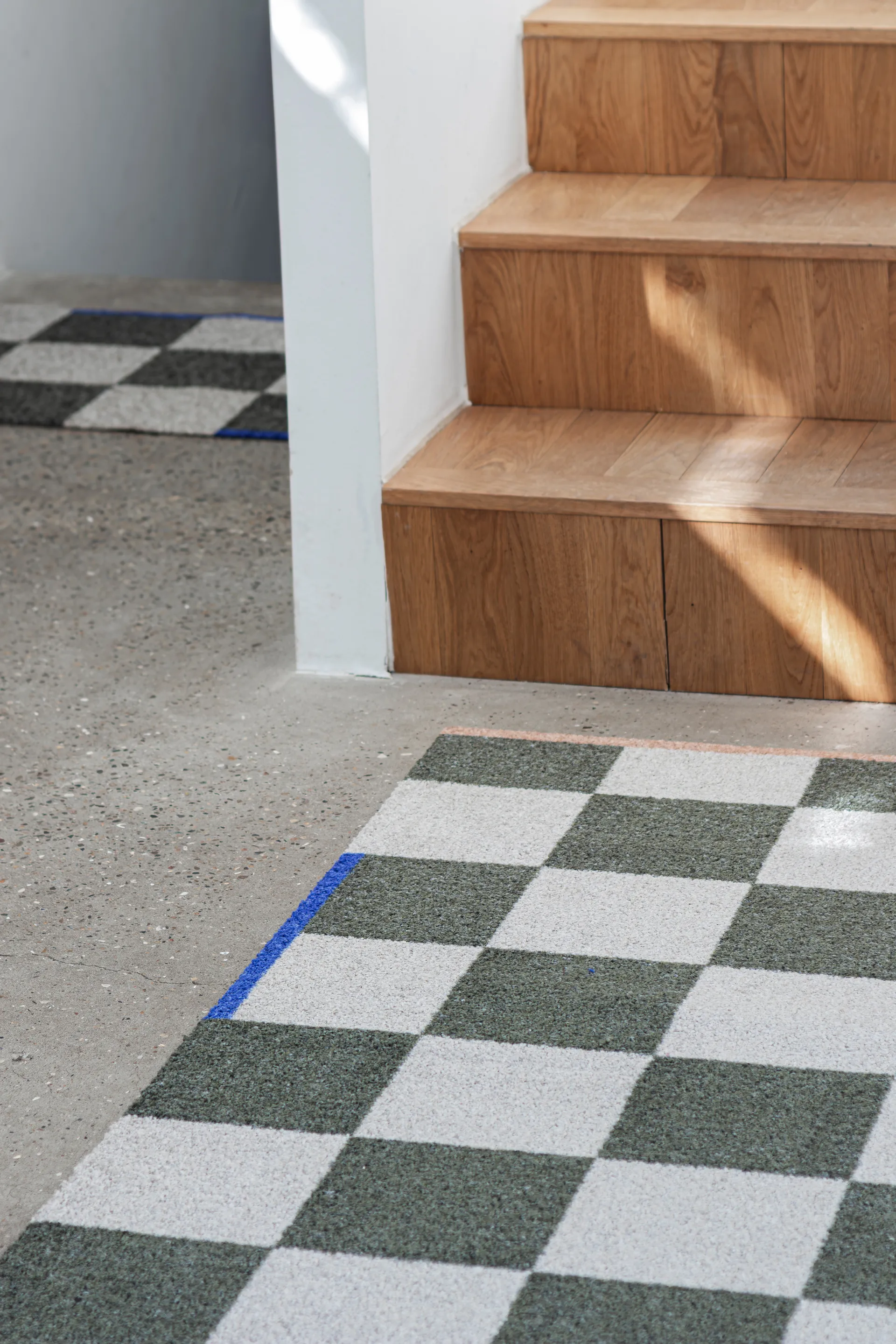 Square all-round tæppe large, Dark olive Mette Ditmer