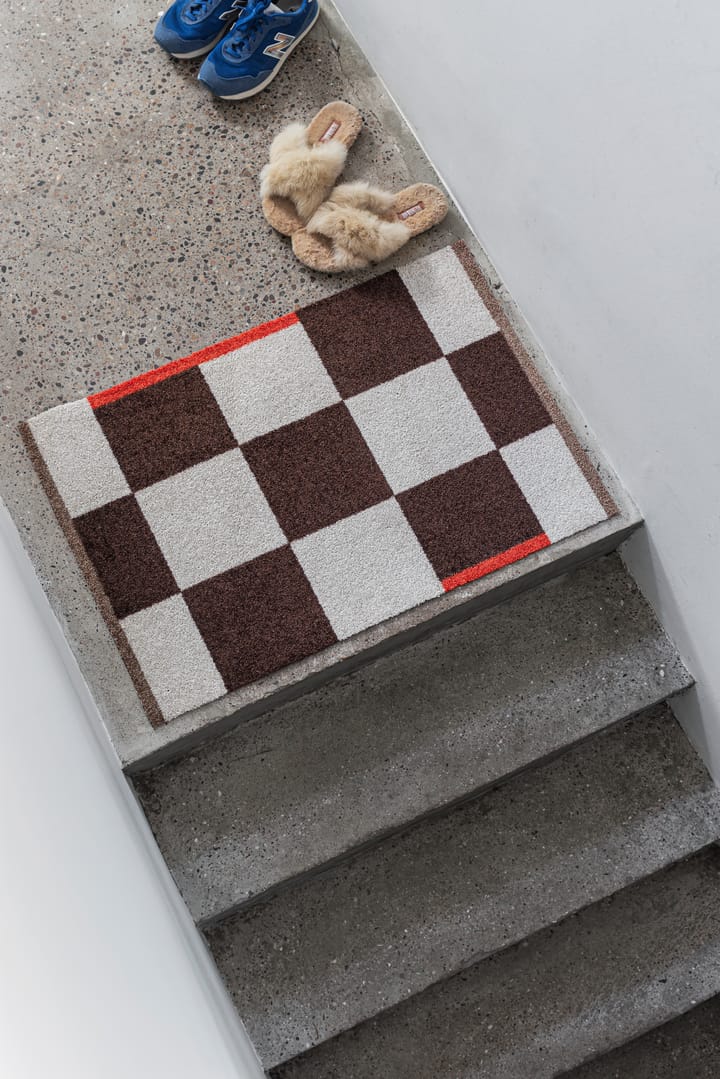 Square all-round tæppe small, Brown Mette Ditmer