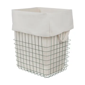 Store-it opbevaringskurv med bomuldspose large - Thyme green - Mette Ditmer